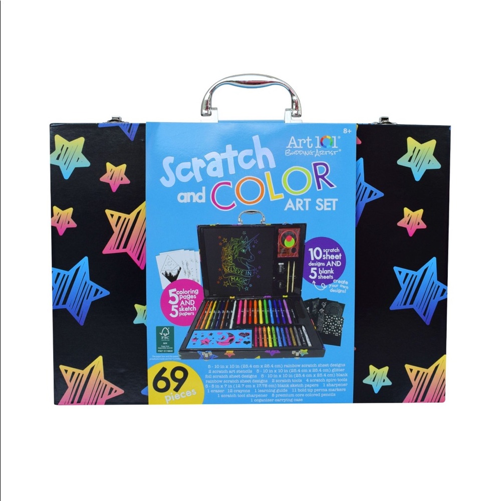 Scratch and Color Art Set